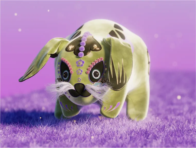Year of the Rabbit — 3D artwork 2