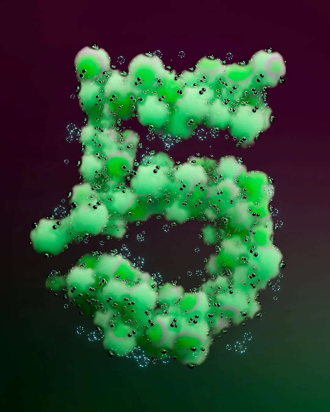 5, a 3D typographic artwork from 36 Days of Type