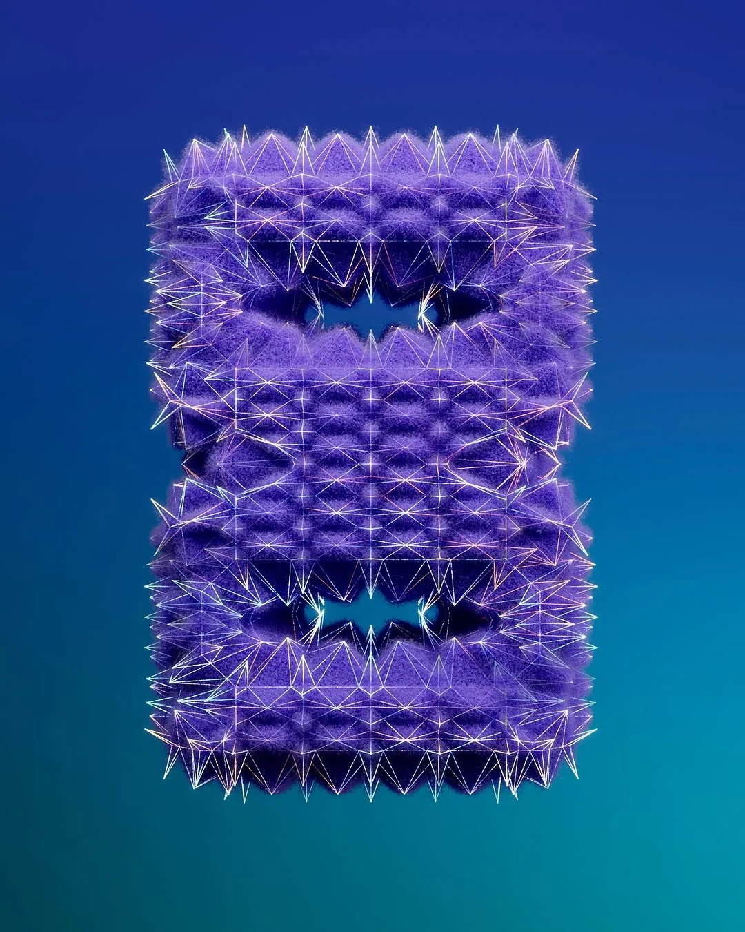 8, a 3D typographic artwork from 36 Days of Type