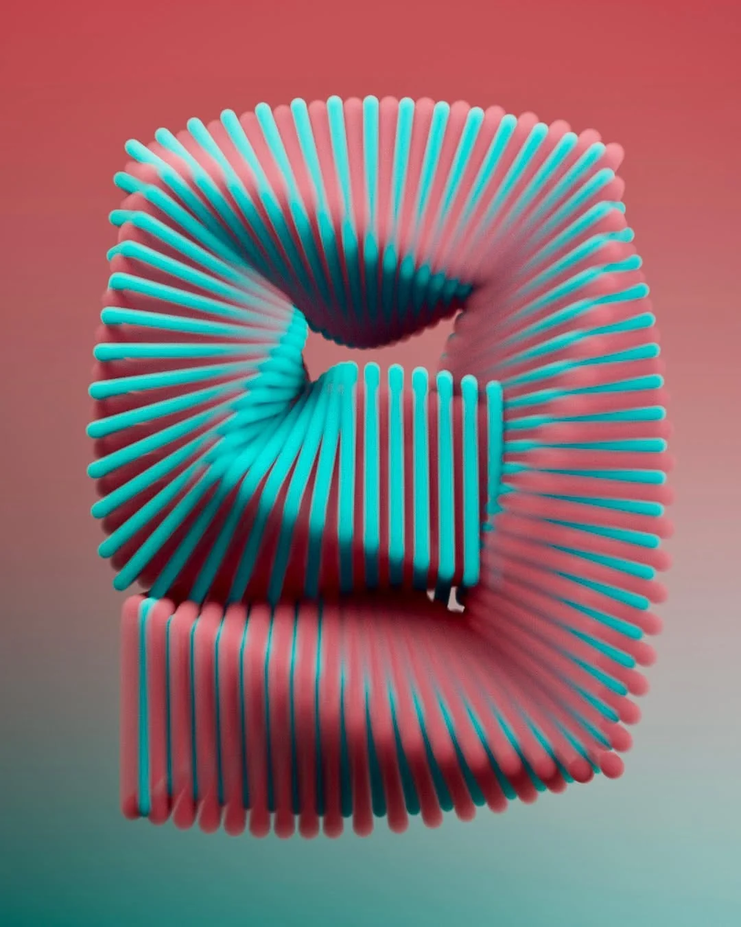 9, a 3D typographic artwork from 36 Days of Type