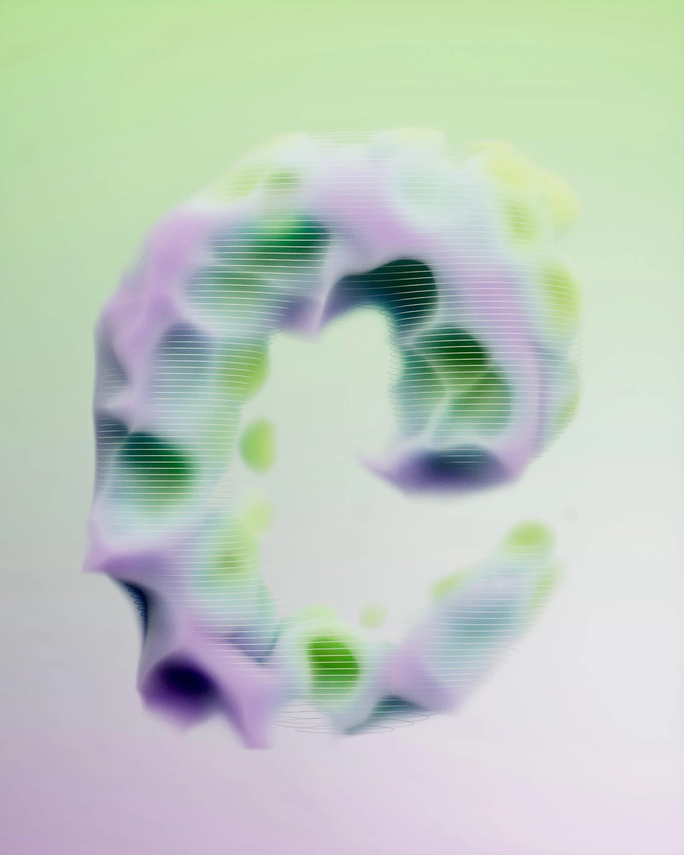 C, a 3D typographic artwork from 36 Days of Type