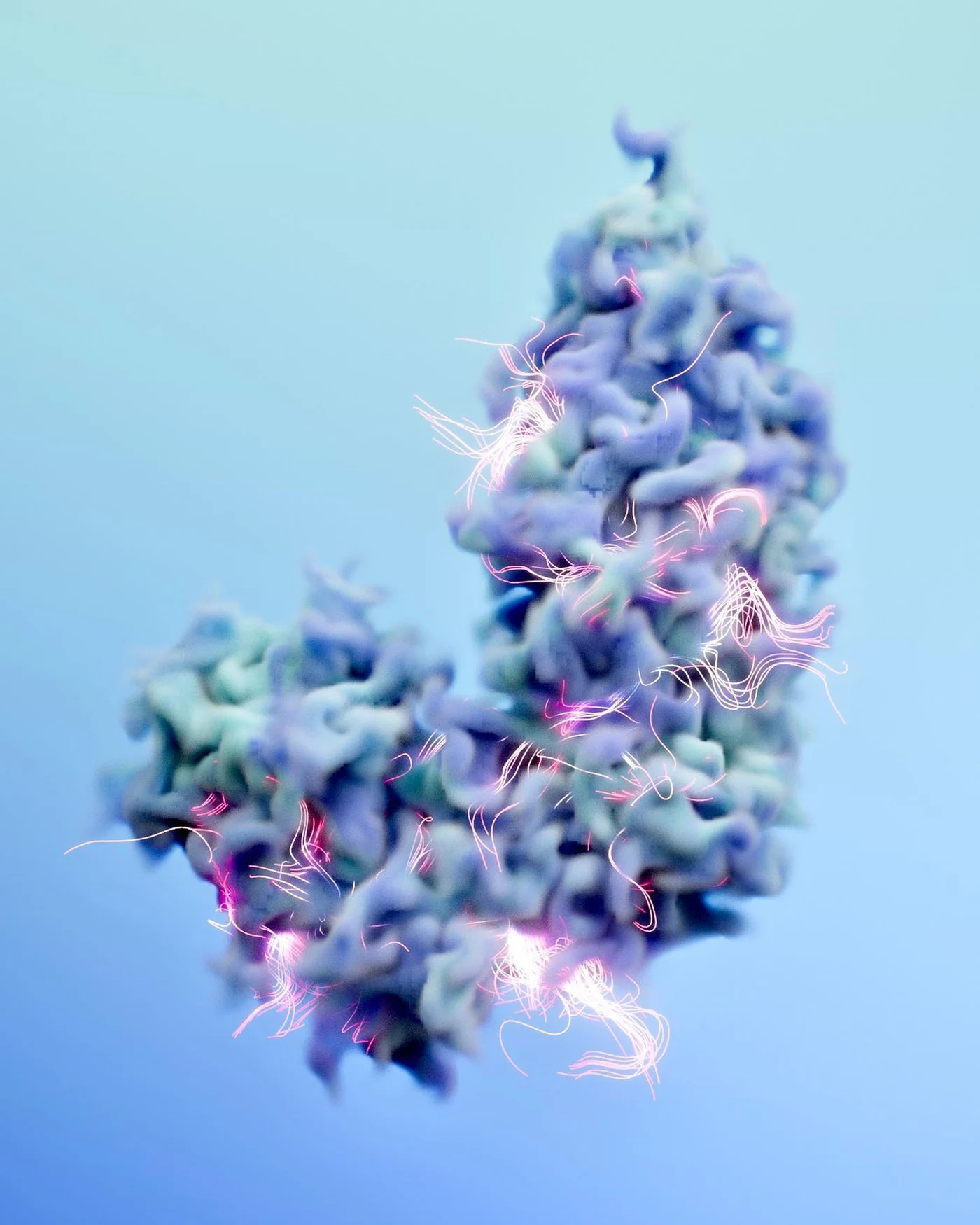 J, a 3D typographic artwork from 36 Days of Type