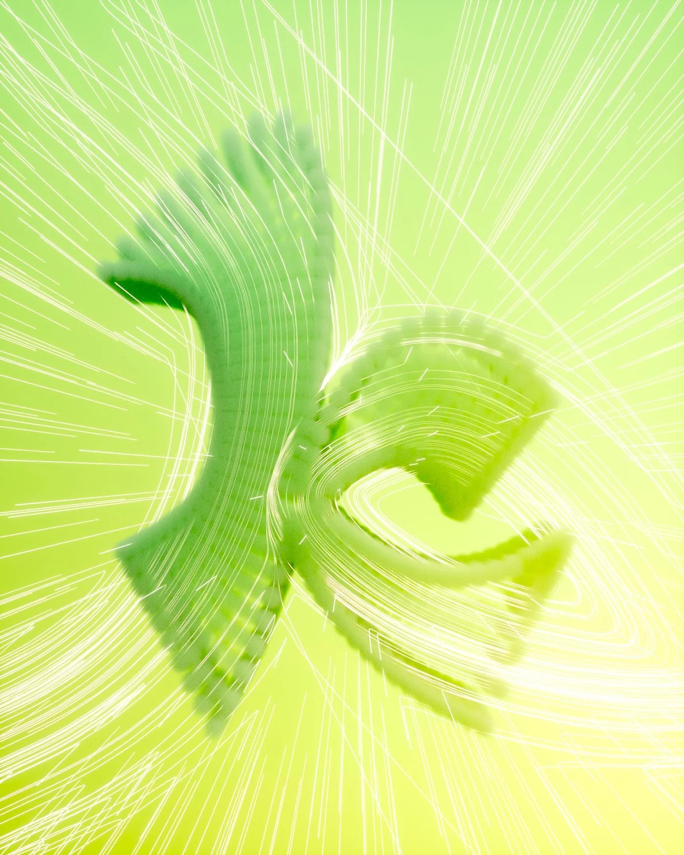 K, a 3D typographic artwork from 36 Days of Type