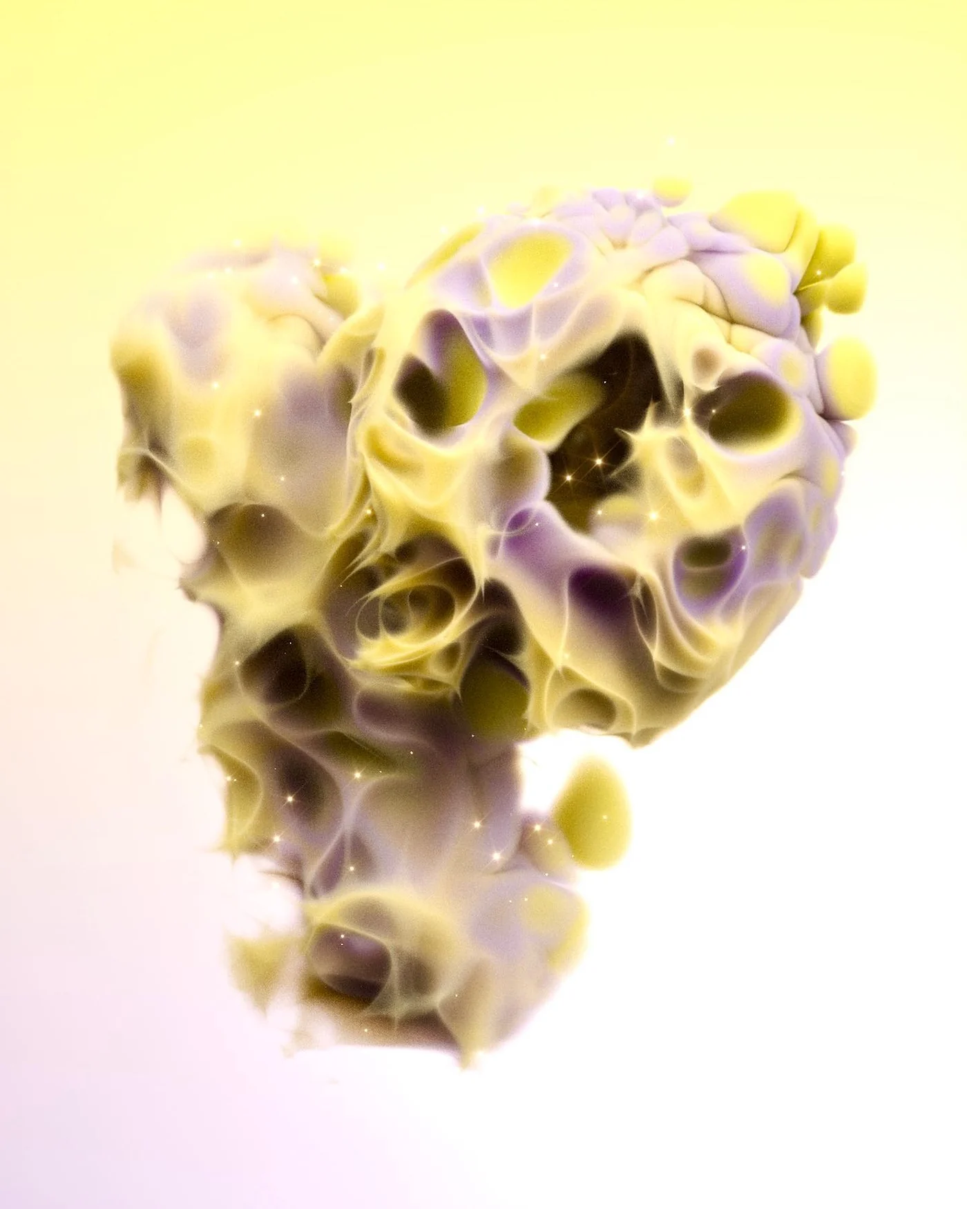 P, a 3D typographic artwork from 36 Days of Type