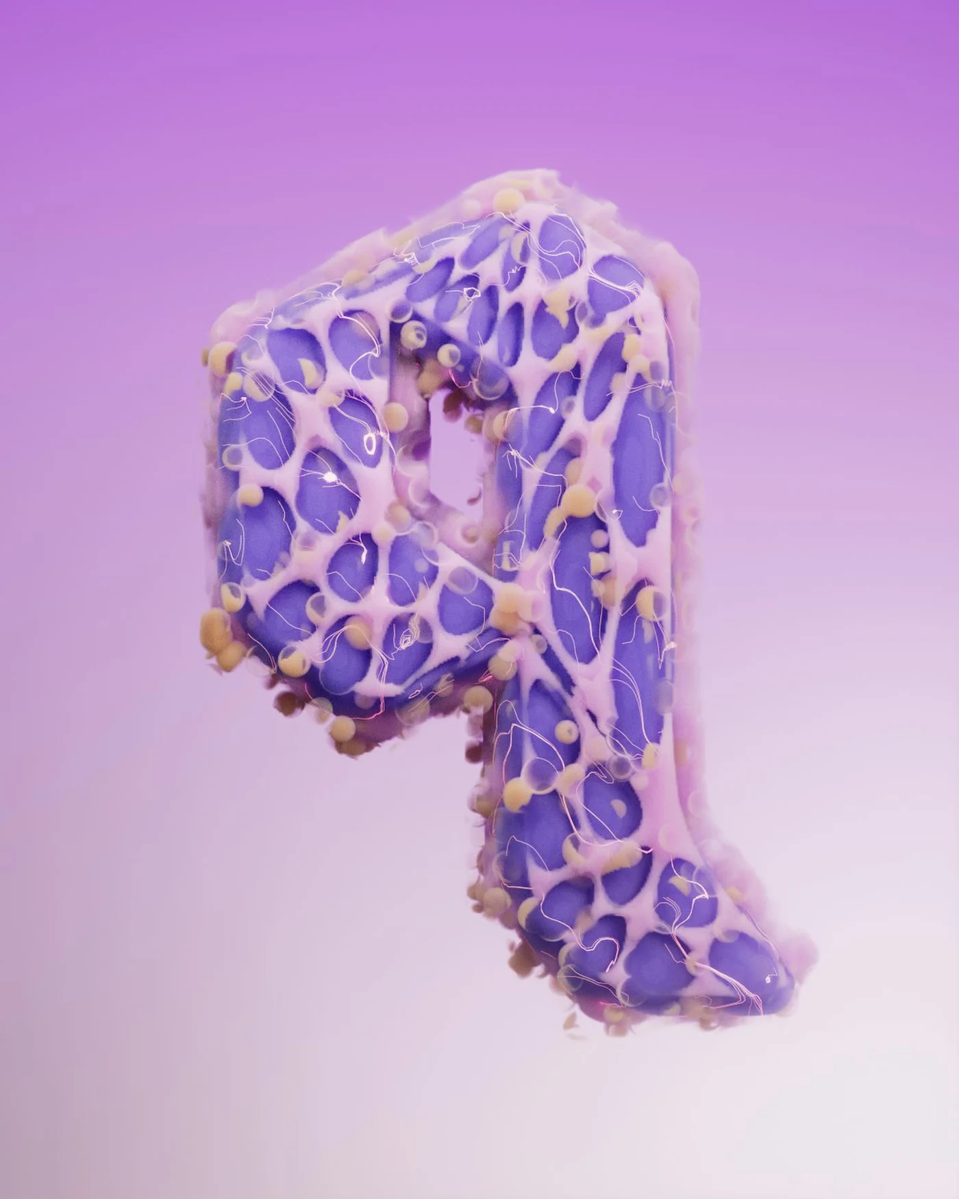 Q, a 3D typographic artwork from 36 Days of Type