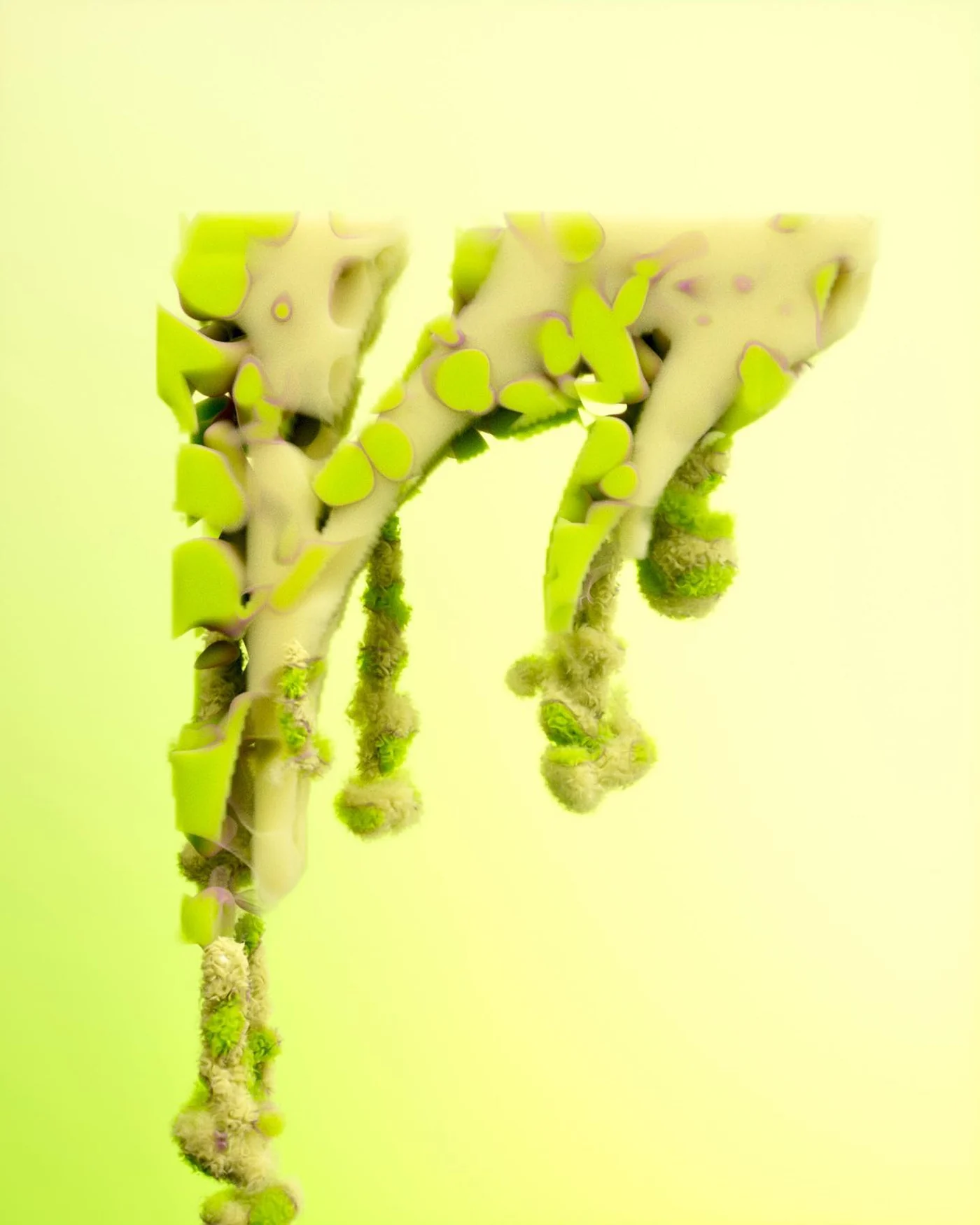 R, a 3D typographic artwork from 36 Days of Type