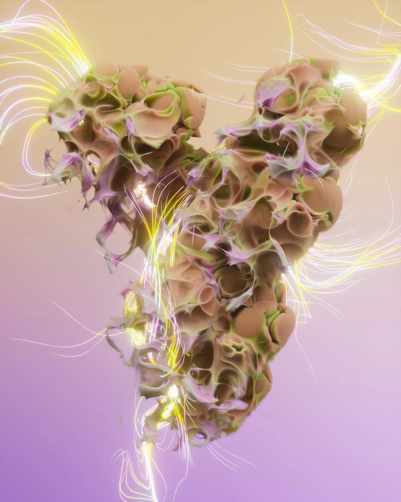 Y, a 3D typographic artwork from 36 Days of Type